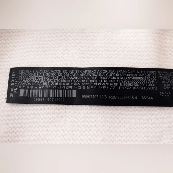 ZARA Cream Beaded and subtle silver accents Knit Sweater Fits S-M Soft sparcle. - Picture 5 of 6